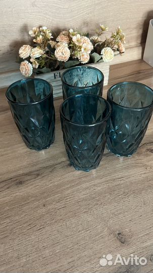 Фужеры 4 шт и бокалы 4 шт