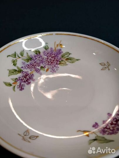 Блюдце Сирень Дулево