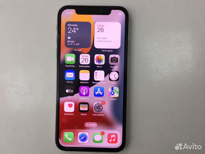 Б/у iPhone X 64gb Silver