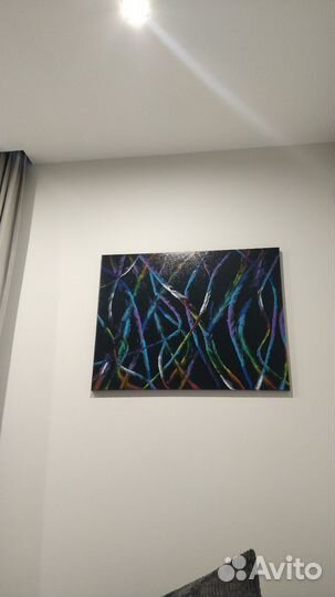 Интерьерная картина большая абстракция