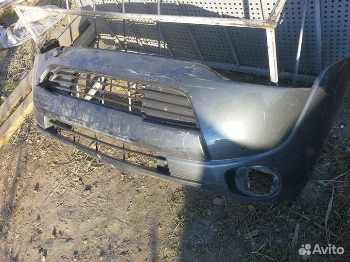 Бампер Мицубиси Аутлендер 3 фара дверь крыло