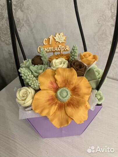 Съедобные букеты из шоколада. 1 сентября