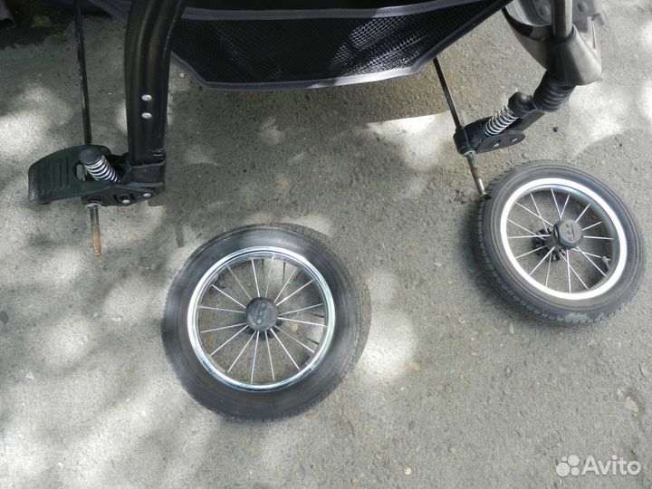 Коляска 2 в 1 зима-лето,Надувные,6 мес б/у всего