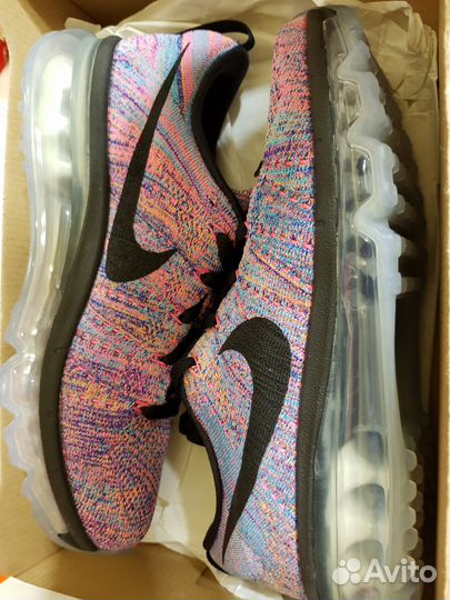 Nike flyknit MAX us-6.5 женские