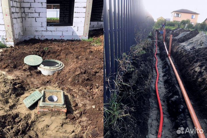 Септики выгребные ямы из бетонных колец