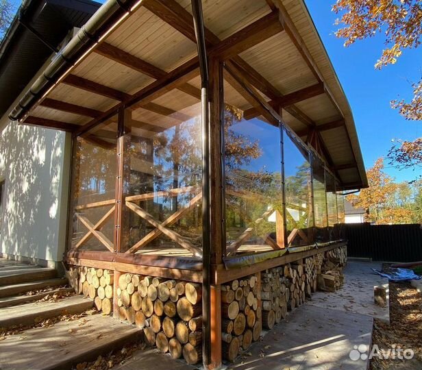 Гибкие и мягкие окна для террас