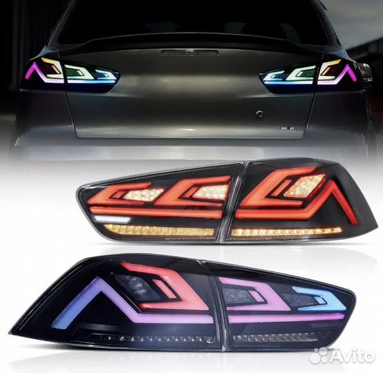 RGB LED тюнинг фонари Mitsubishi Lancer X