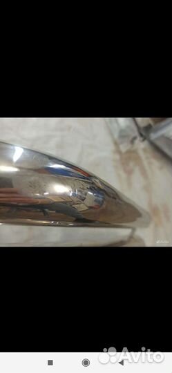 Защита заднего бампера toyta land cruser 100