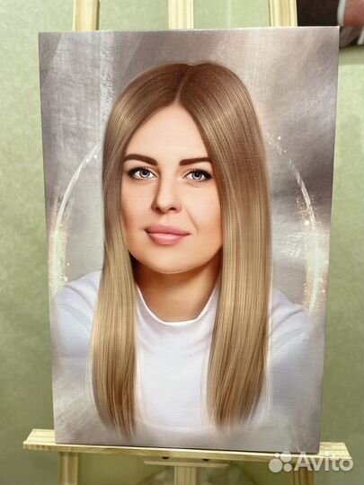 Портрет по фото на холсте на заказ