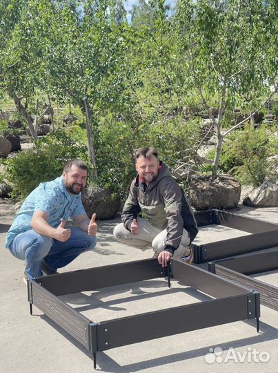 Грядка из дпк, 1х1 метр