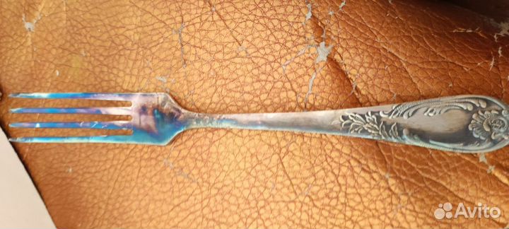 Вилки мельхиоровые СССР посеребренные новый 12 шт