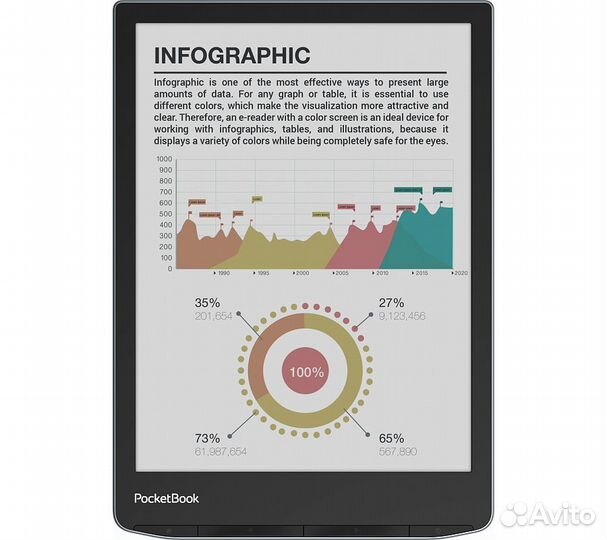 Электронная книга PocketBook PB743K3 Ink Pad Color