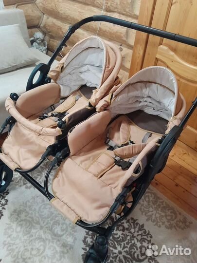 Коляска для погодок двойни