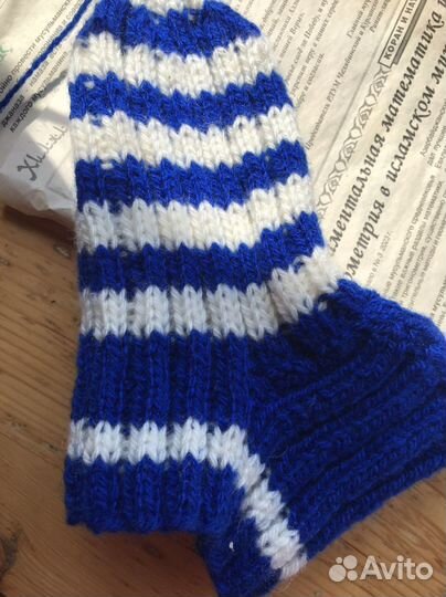 Носки ручной вязки шерстяные теплые лечебные