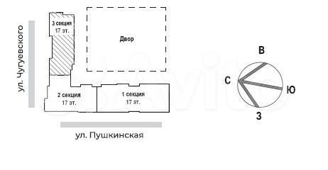 Коммерческое помещение (офис или магазин) 73.1 м²