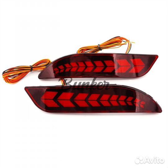 Катафоты LED в задний бампер на LADA priora 2