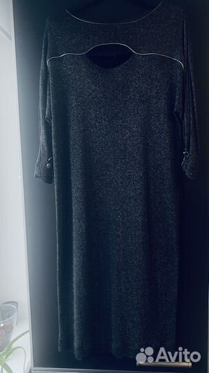 Платье серебристое Caterina Leman 38