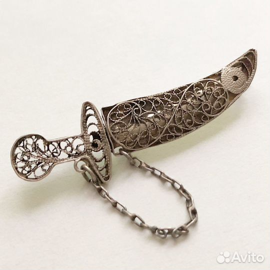 Брошь старинная «Кинжал»