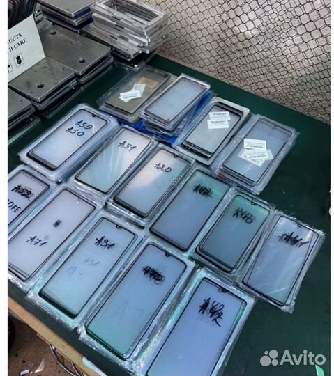 Стекло дисплея Samsung Galaxy A71/A32/A52/A22/А12