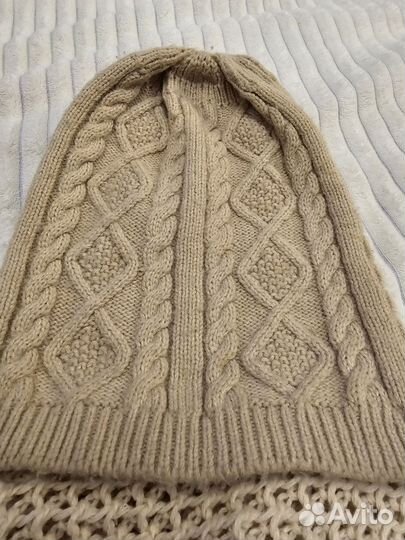 Шапка и шарф снуд женские