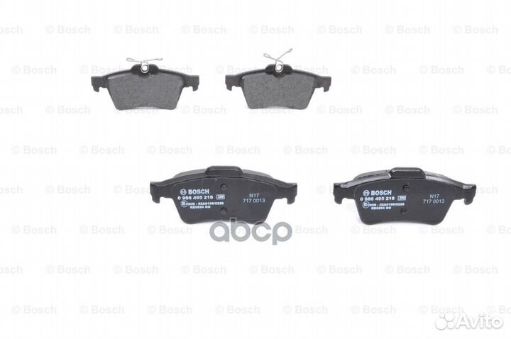 Колодки тормозные дисковые зад 0986495216 B