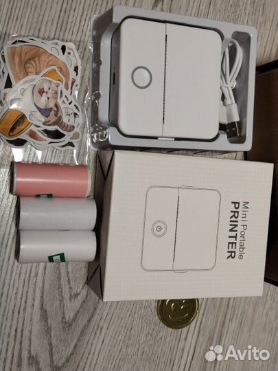 Новый Мини принтер для наклеек