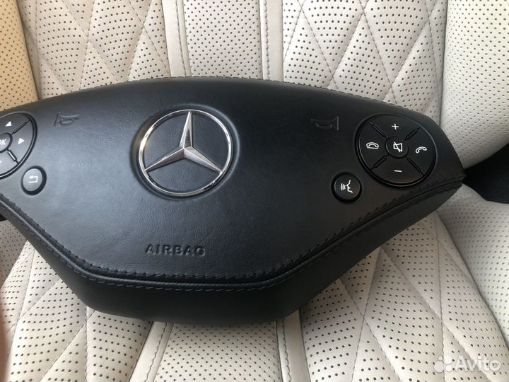 Подушка безопасности в руль на Мерседес w221 рест