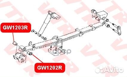 Втулка рессоры GW1203R VTR