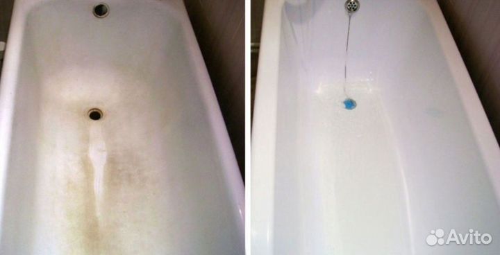 Реставрация ванн, гарантия от пожелтения