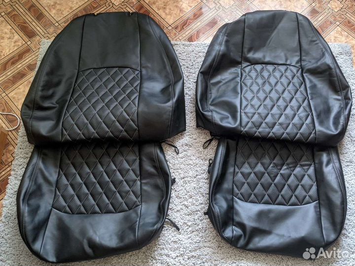 Чехлы для LADA Vesta с 09.2015, SW и Cross, Чёрный