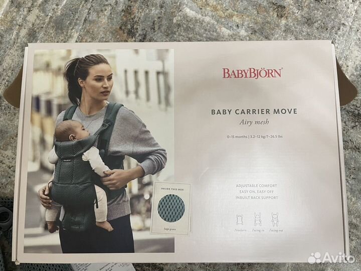 Рюкзак переноска кенгуру babybjorn move 3d mesh