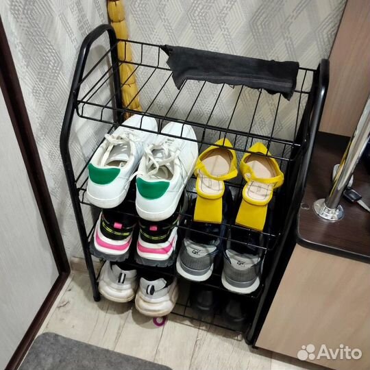 Полка для обуви 4 яруса, устойчивая