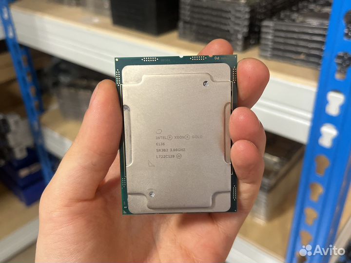 Intel Xeon Gold 6136 12 ядер/24 потоков 3,0-3,7