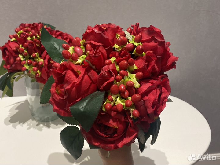 Букеты из цветов декор свадьба марсала