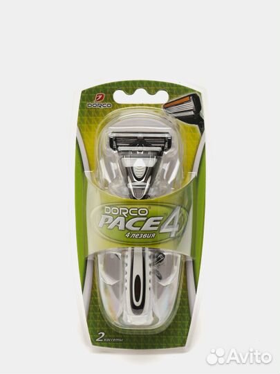 Бритва dorco pace 4 с подставкой (+ 2 кассеты)