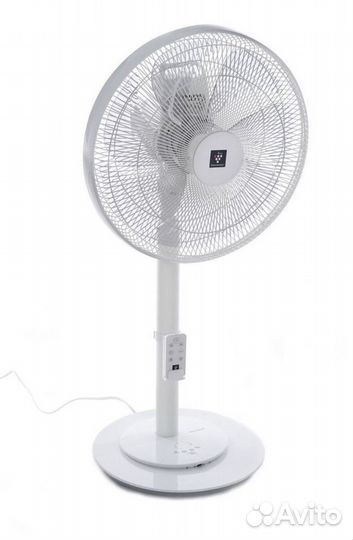 Вентилятор напольный с пультом белый Sharp
