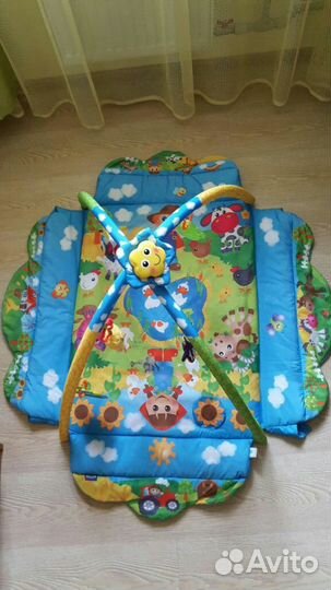 Развивающий коврик playgro веселая ферма