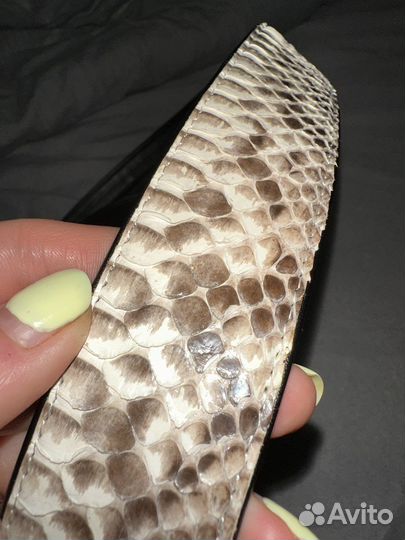 Ремень из кожи питона