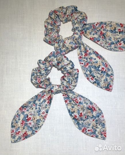 Резинки бантики для волос ручной работы
