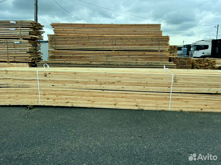 Доска обрезная 25х100х6000мм