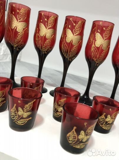 Фужеры для шампанского бокалы набор