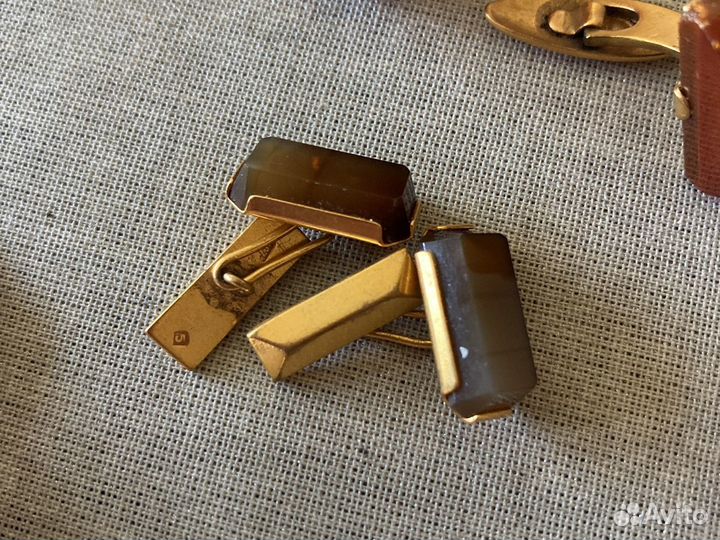 Запонки, янтарь СССР