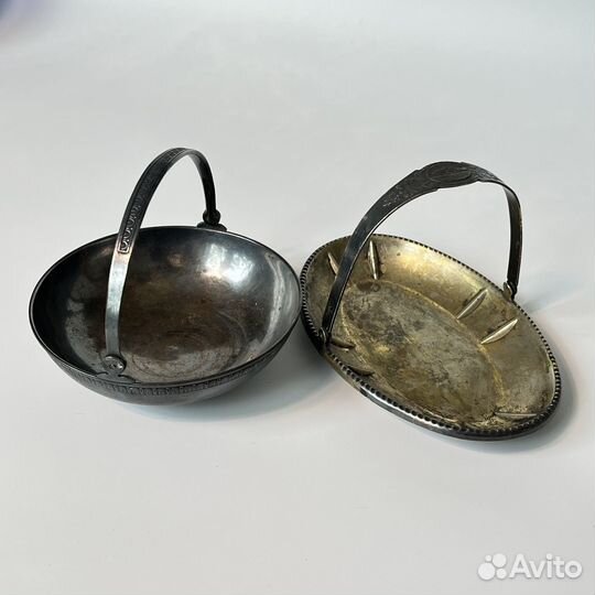 Конфетница мельхиор СССР