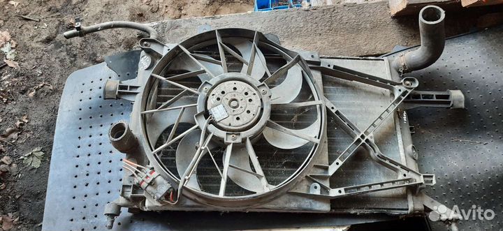 Вентилятор радиатор интеркулер Опель Астра G