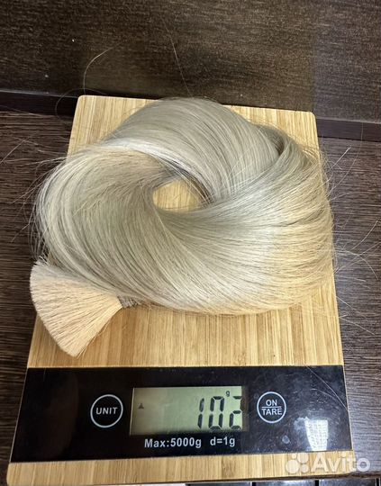 Волосы для наращивания 57см пепельный блонд