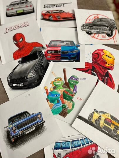 Рисунки любой сложности