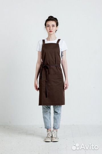 Белый поварской фартук оптом