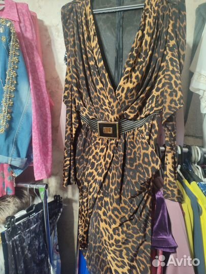 Платье женское леопардовое 48 50