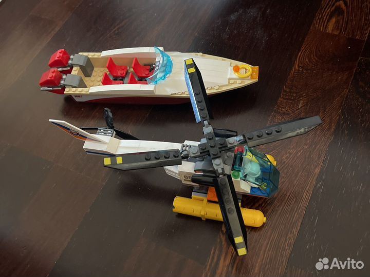 Катер вертоле lego, лего