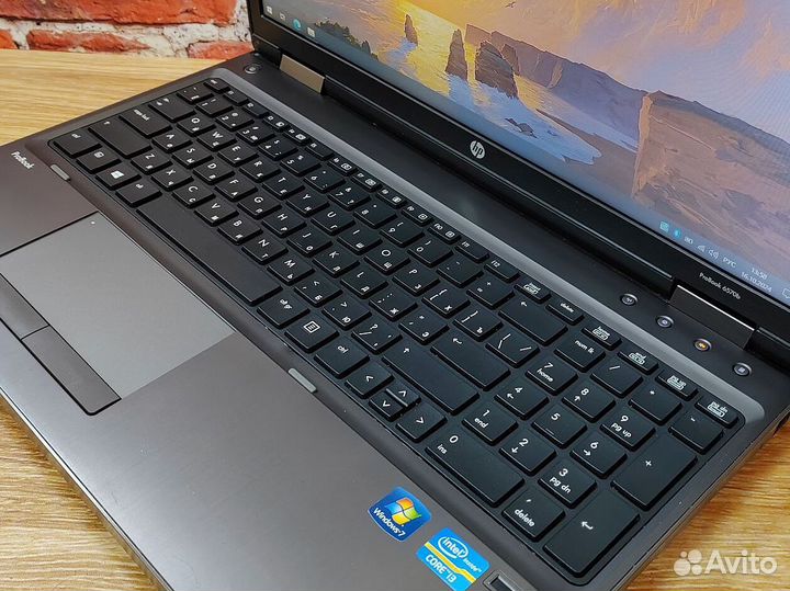 Домашний Ноутбук HP ProBook windows 10 8gb SSD i3